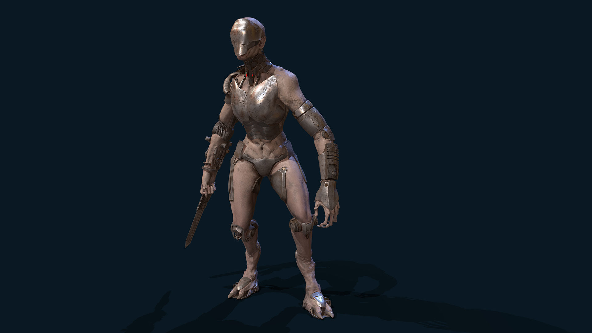 TechnoDemoness 02 Low-poly 3D model_9