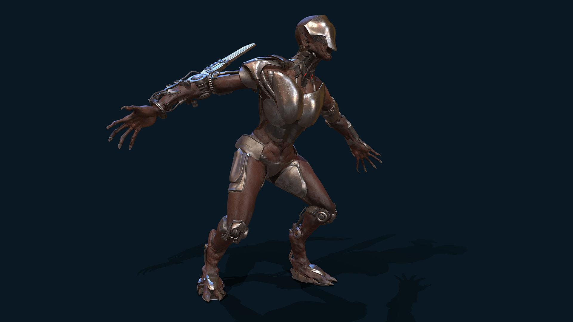 TechnoDemoness 02 Low-poly 3D model_6