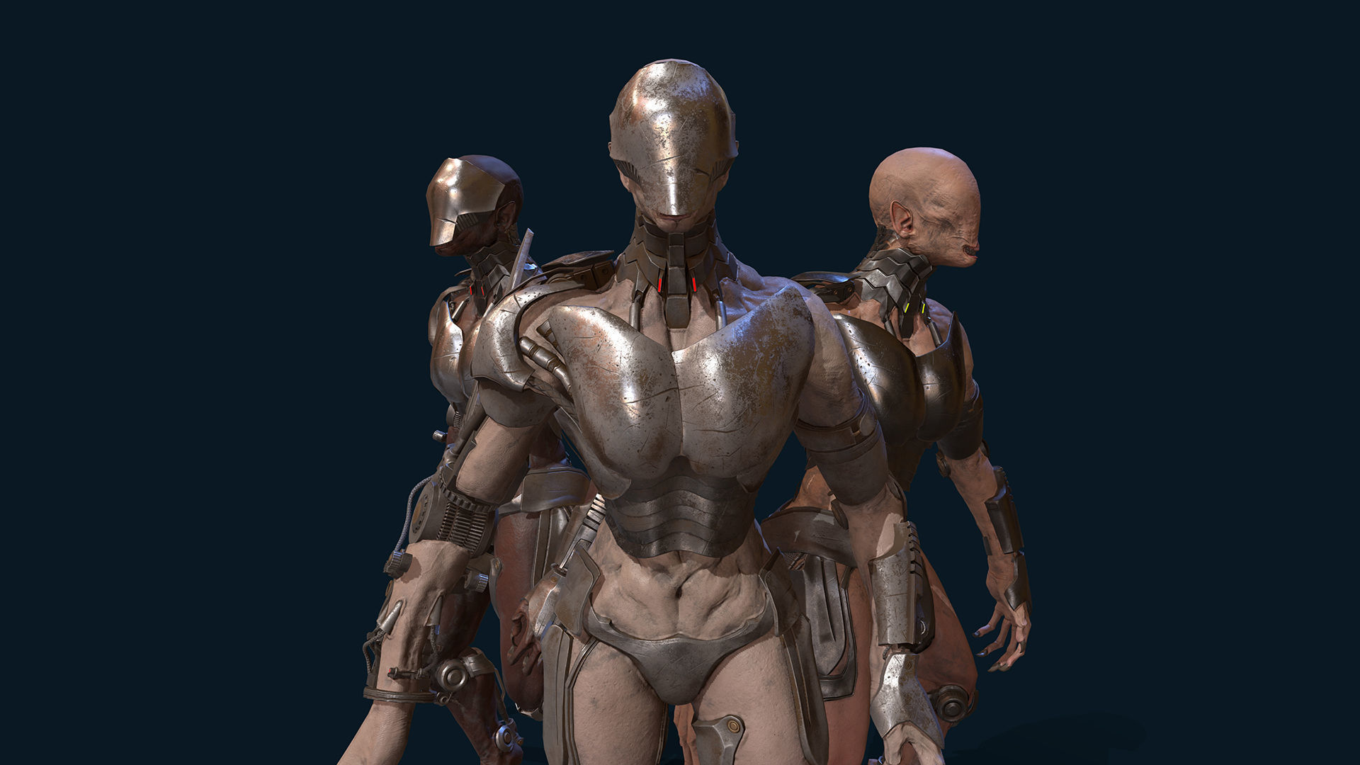 TechnoDemoness 02 Low-poly 3D model_2