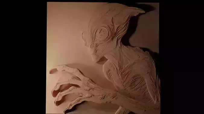 The Dover Demon CNC 3d Print High Relief Sand Casting