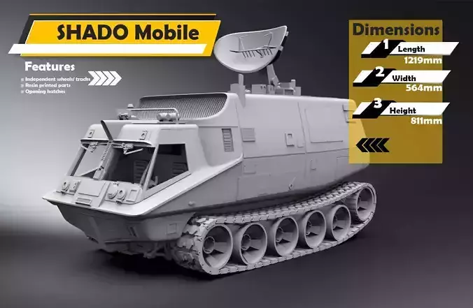 1-6  scale SHADO Mobil 