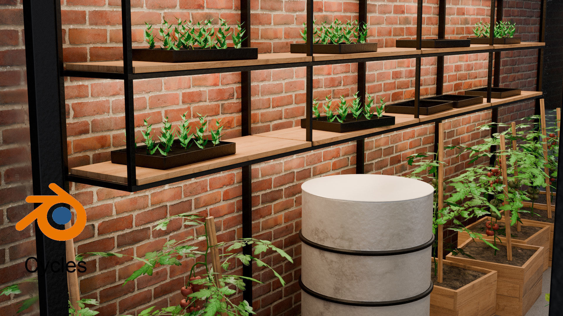 Greenhouse 3D model_8
