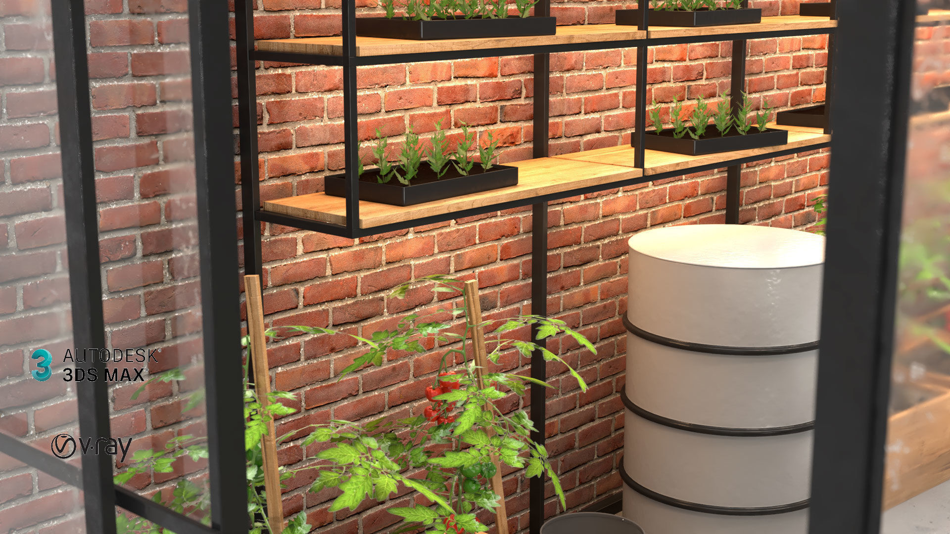 Greenhouse 3D model_7