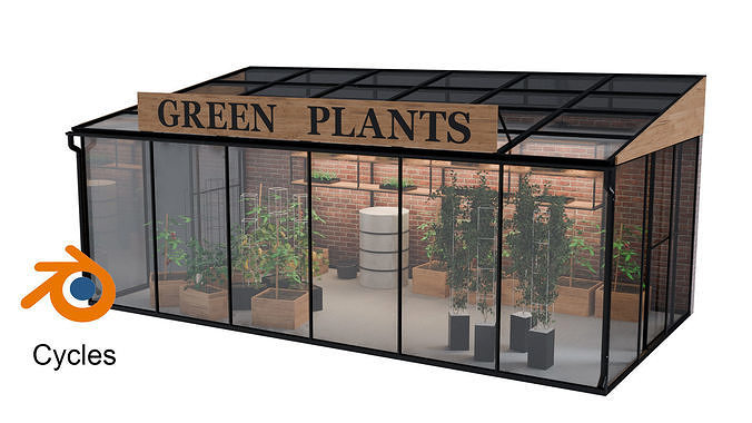 Greenhouse 3D model 4