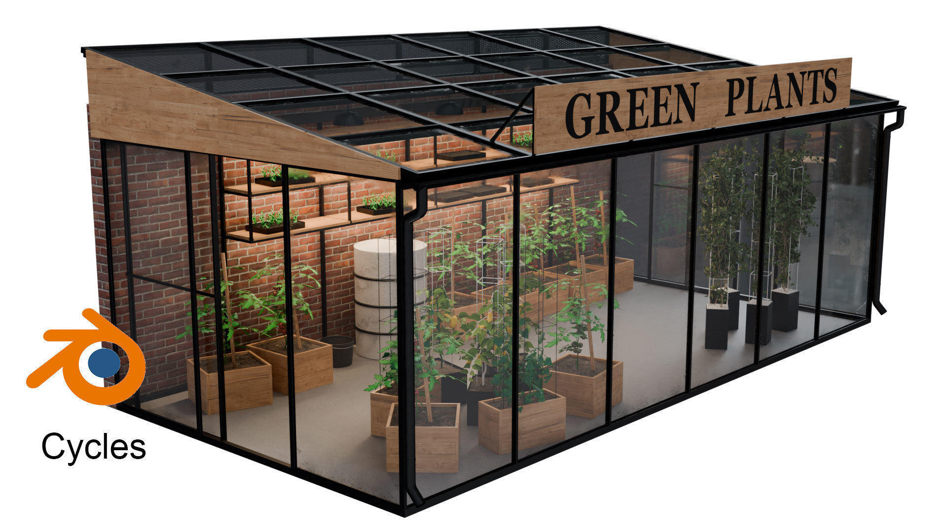 Greenhouse 3D model_2