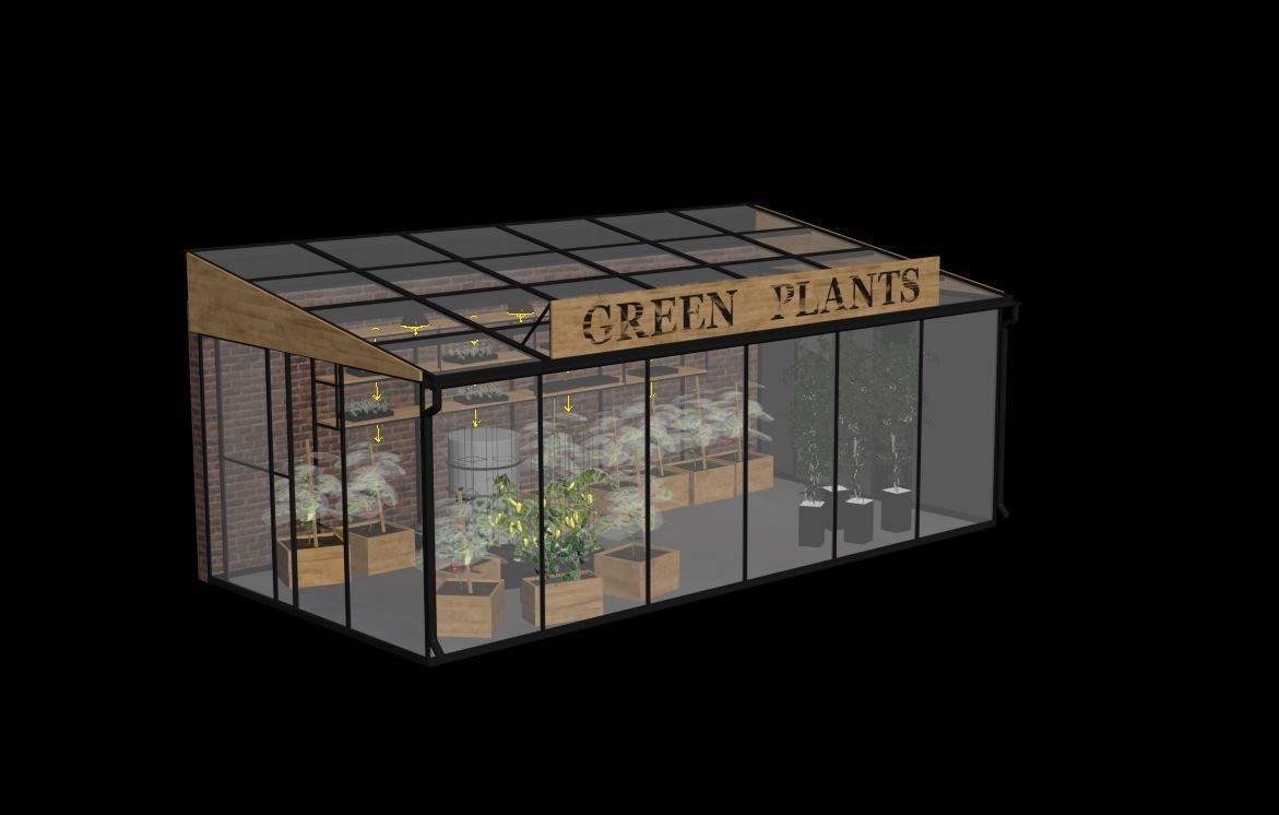Greenhouse 3D model_9
