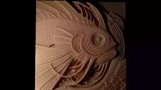 The Bloop CNC 3d Print High Relief Sand Casting