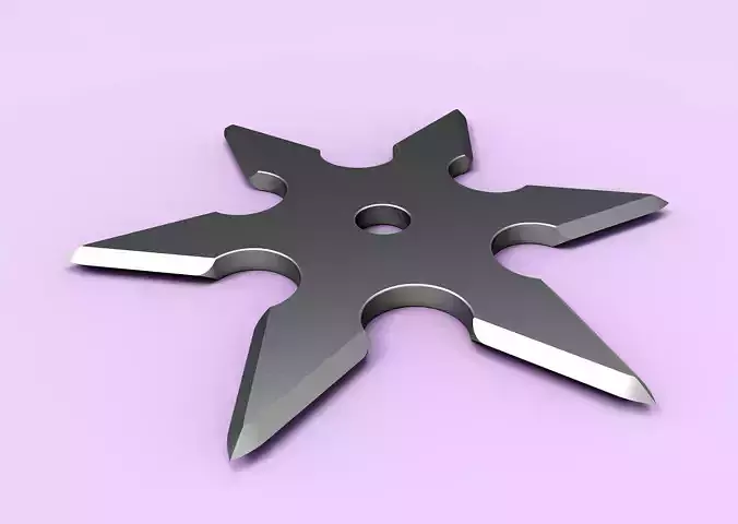 Shuriken in the form of a six-pointed star