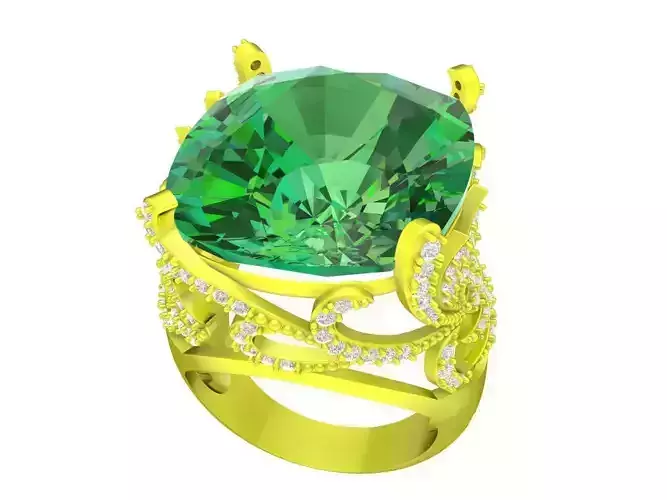 7914 fancy diamond women fashion ring