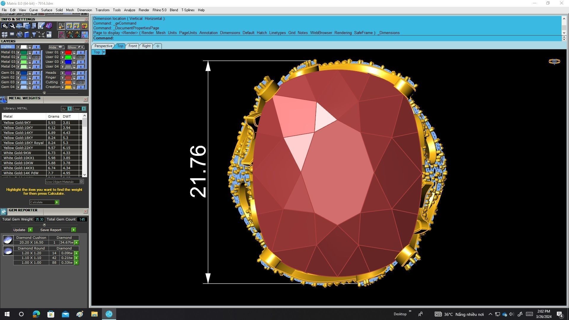 7914 fancy diamond women fashion ring 3D print model_5