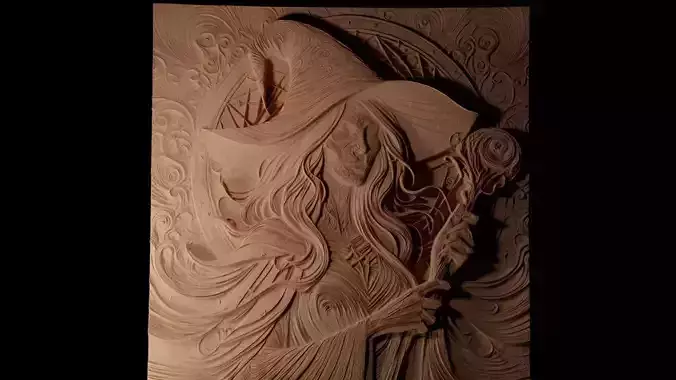 The Bell Witch CNC 3d Print High Relief Sand Casting