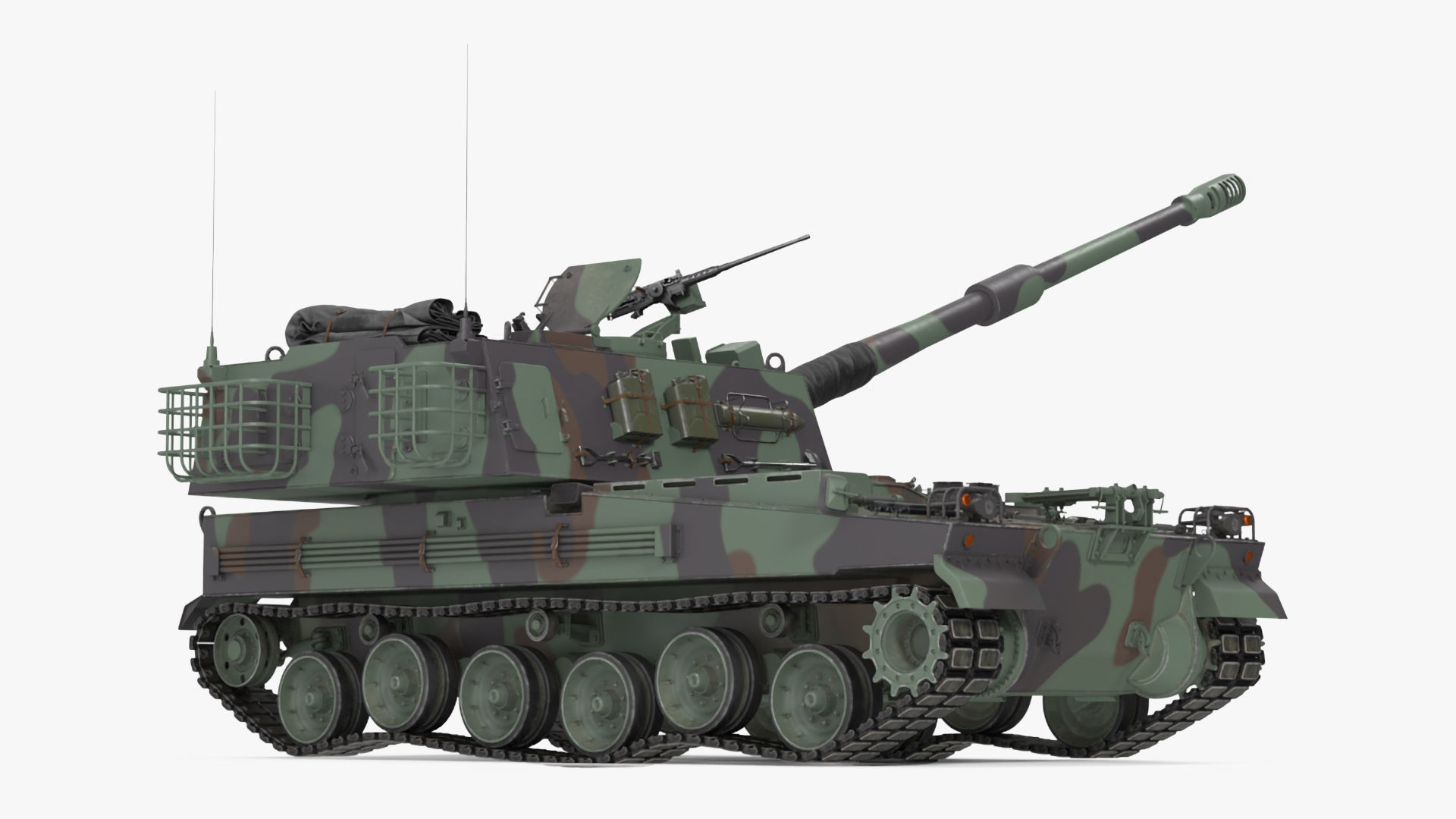 K9 Thunder Howitzer Rigged 3D model