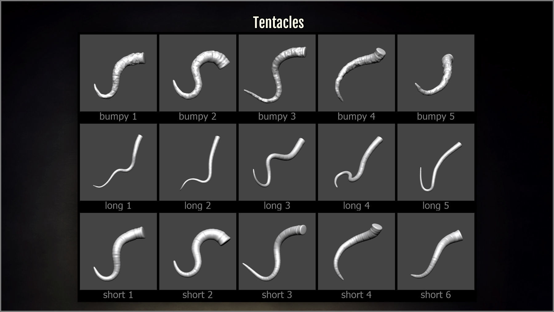 Mutant Maker 153 ZBrush brushes and 40 alphas 3D model_7