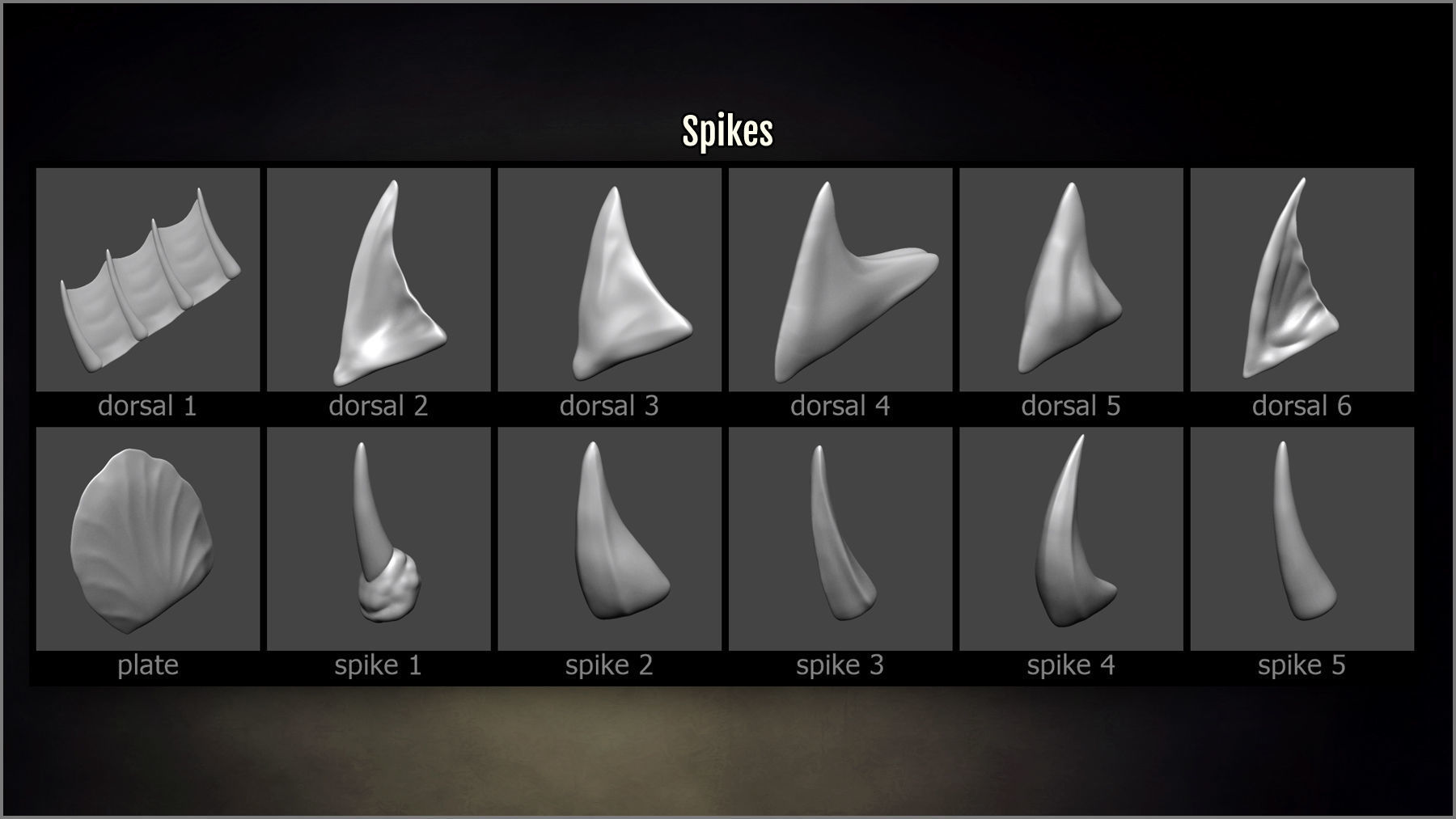 Mutant Maker 153 ZBrush brushes and 40 alphas 3D model_5