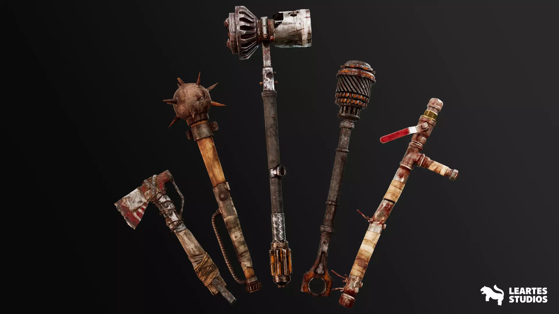 Post Apocalyptic Melee Weapons VOL 2 Low-poly 3D model_0
