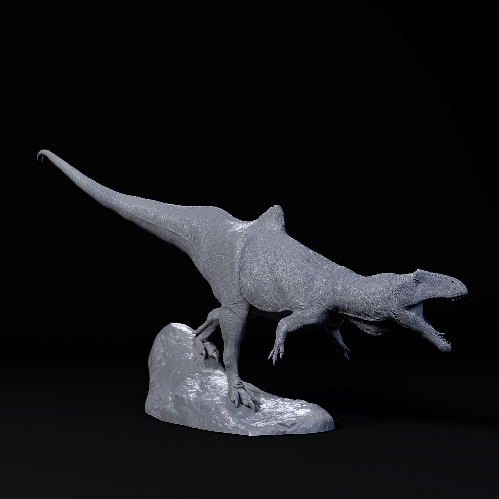 Concavenator intimidate 1-35 scale pre-supported dinosaur 3D print model_3