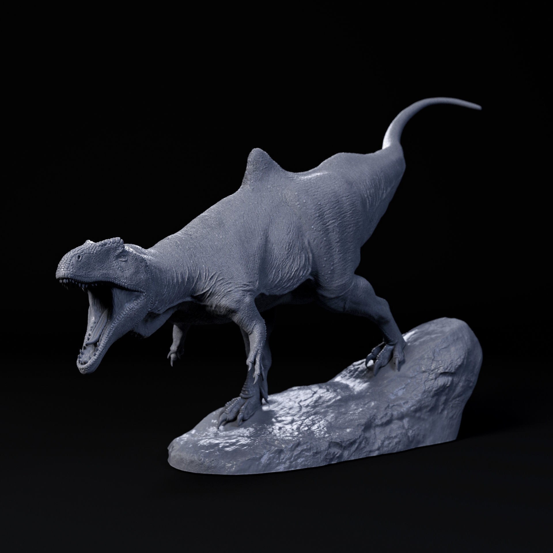 Concavenator intimidate 1-35 scale pre-supported dinosaur 3D print model_1
