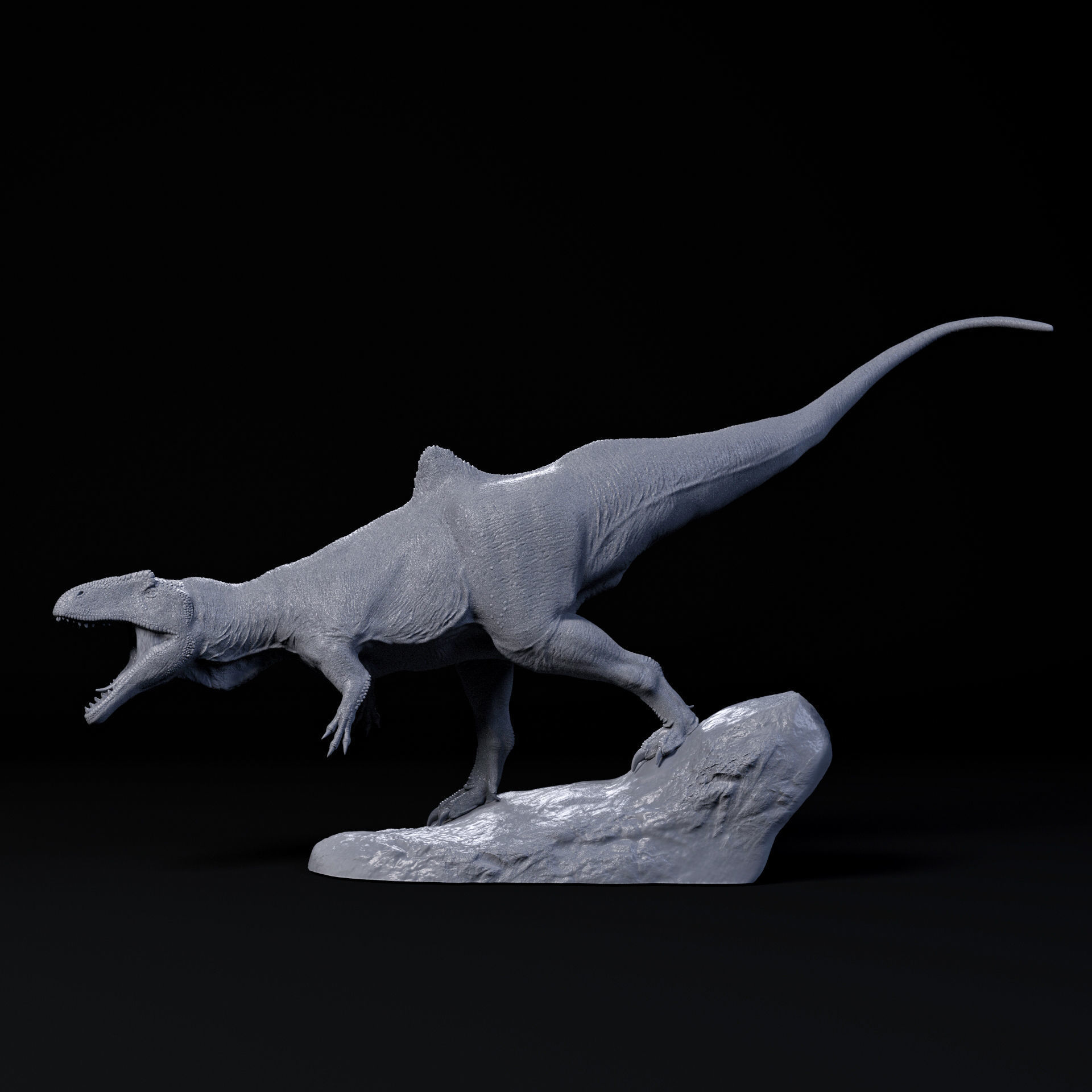 Concavenator intimidate 1-35 scale pre-supported dinosaur 3D print model_2