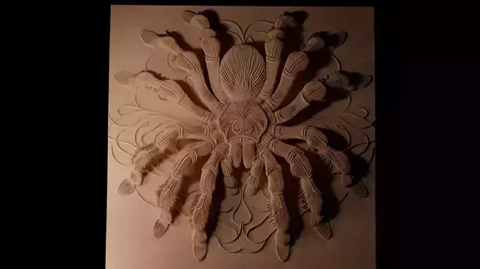 Tarantula CNC 3d Print High Relief Sand Casting 3D print model