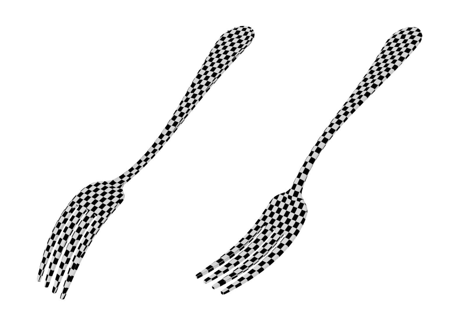 Salad Fork Classic Cutlery 3D model_15