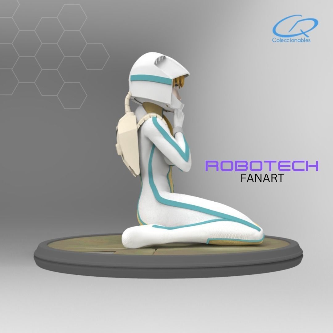 Robotech Vol 2 - Lisa Hayes full uniform 3D print model_6