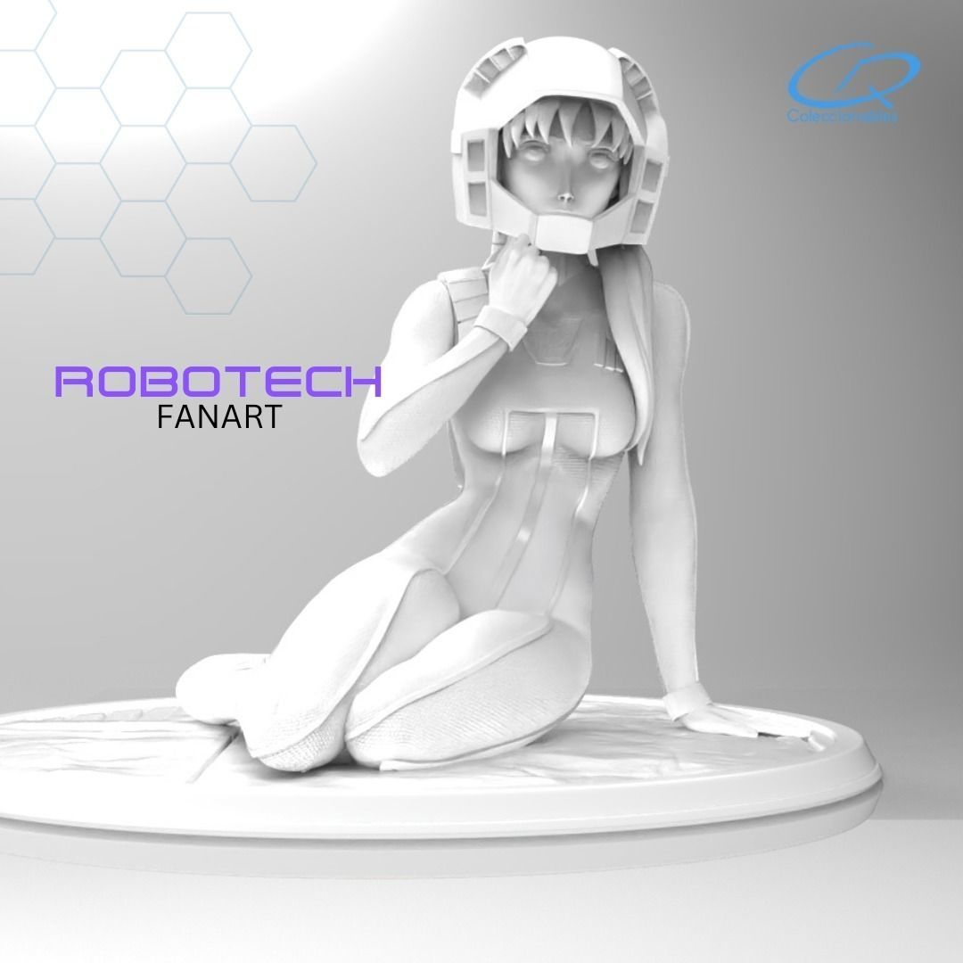 Robotech Vol 2 - Lisa Hayes full uniform 3D print model_3