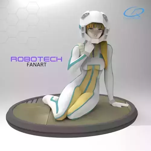 Robotech Vol 2 - Lisa Hayes full uniform 3D print model