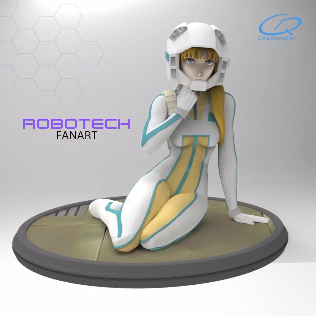 Robotech Vol 2 - Lisa Hayes full uniform 3D print model_0