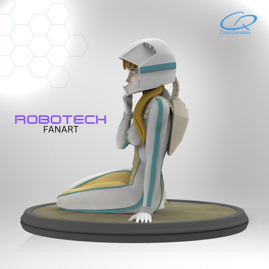 Robotech Vol 2 - Lisa Hayes full uniform 3D print model_8