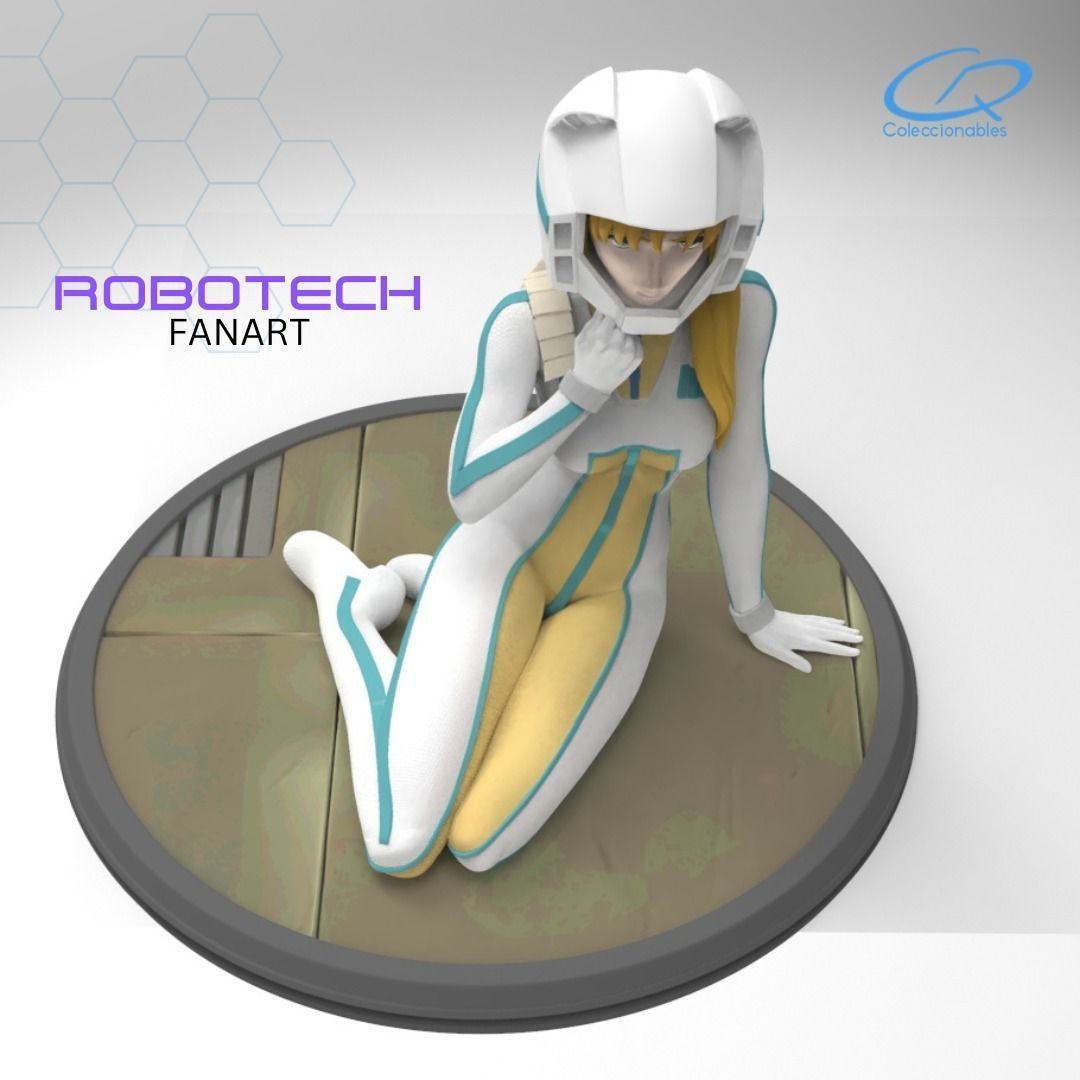Robotech Vol 2 - Lisa Hayes full uniform 3D print model_10