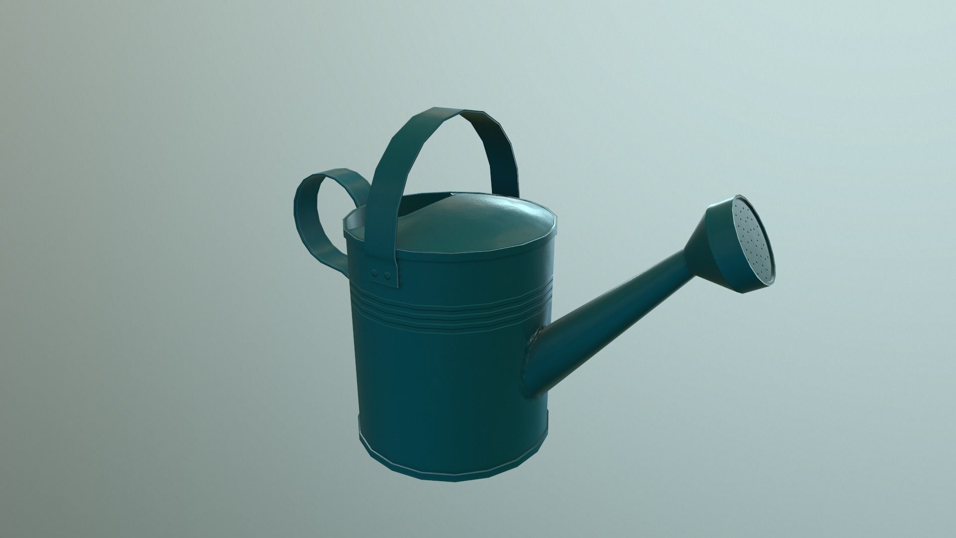 Watering can Low-poly 3D model_11