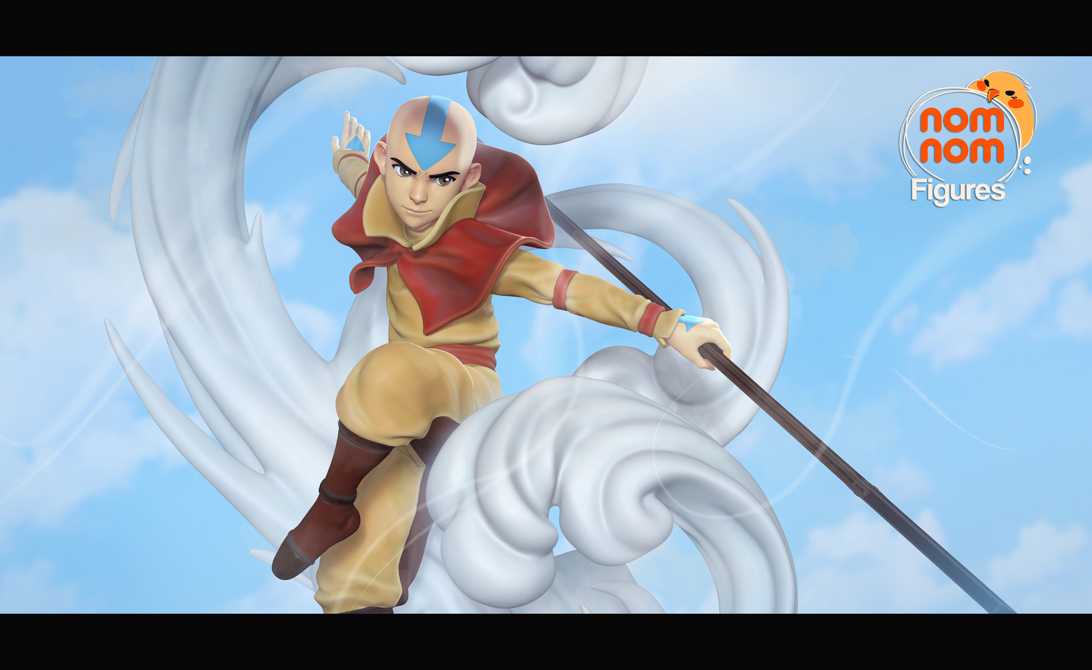 Aang -  Avatar the last Airbender 3D print model_1