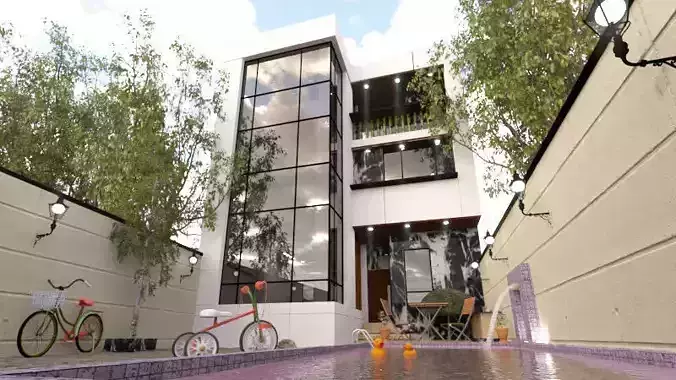 3D Model of a modern Villa collection with Unrivaled Detail