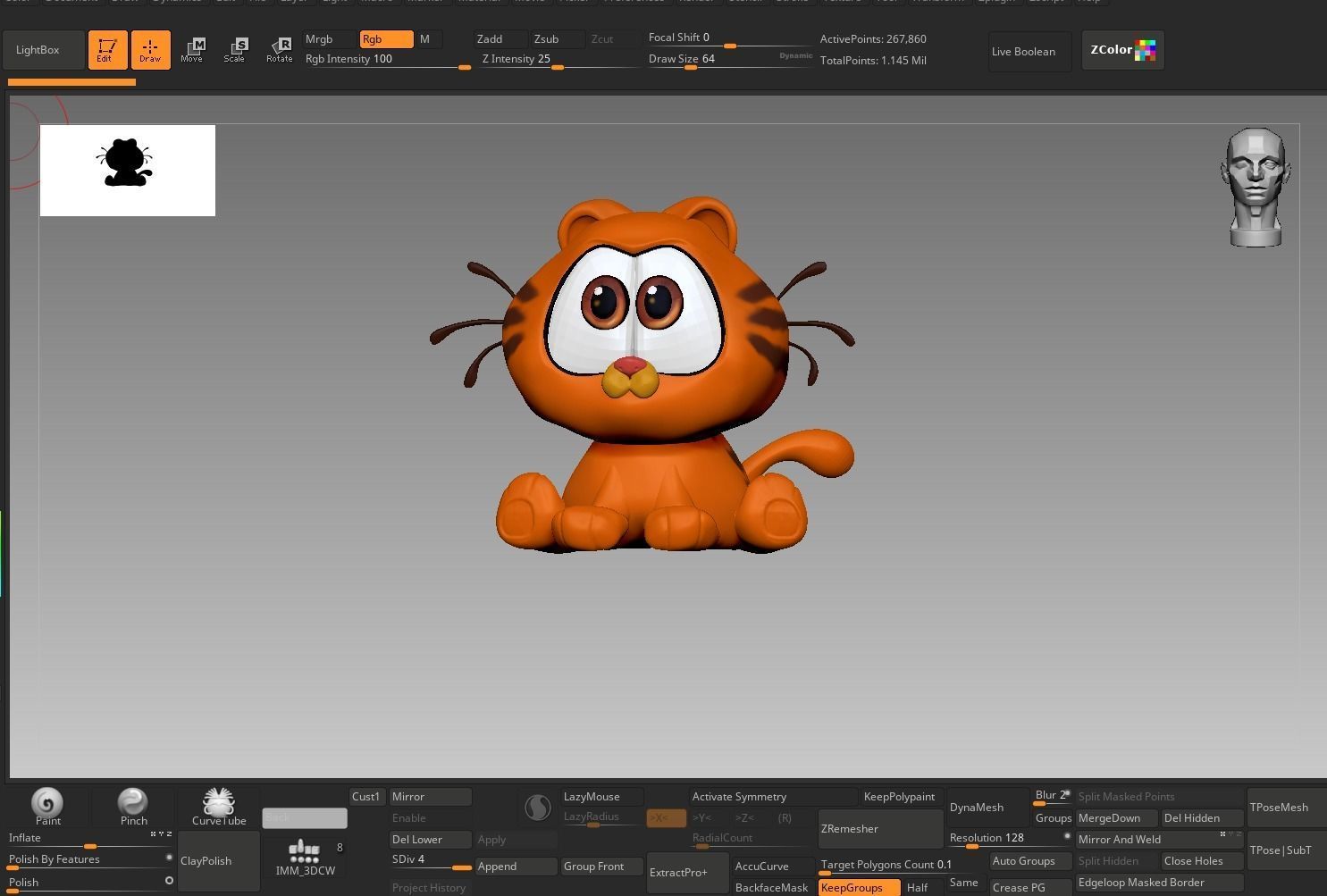 Garfield 3D model_5