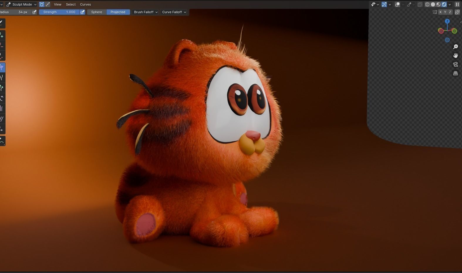 Garfield 3D model_3