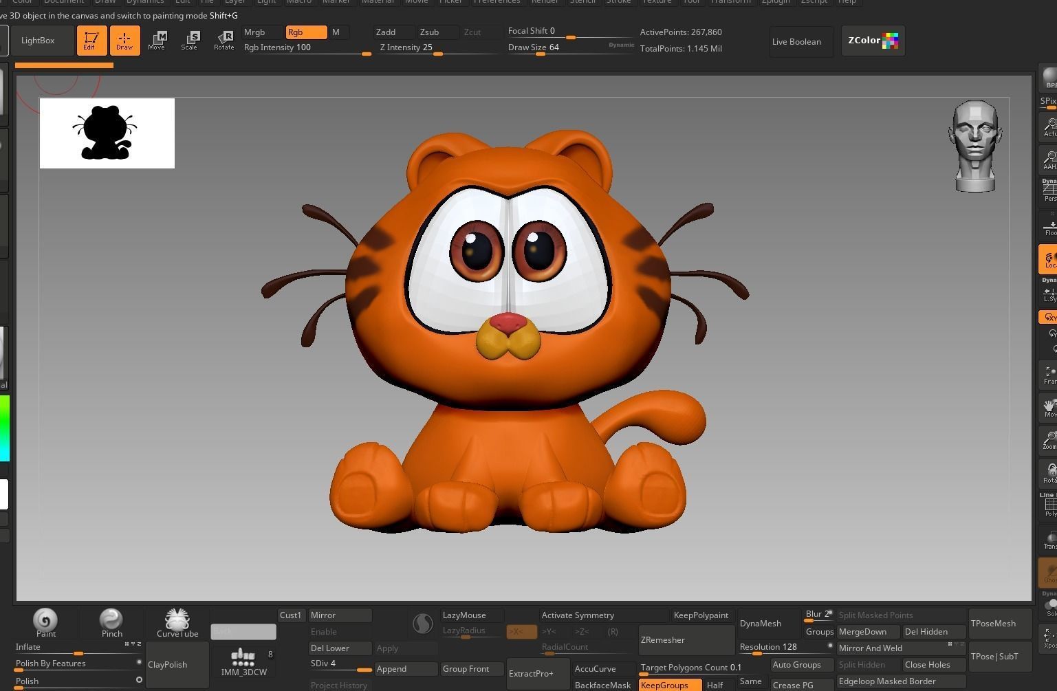 Garfield 3D model_6