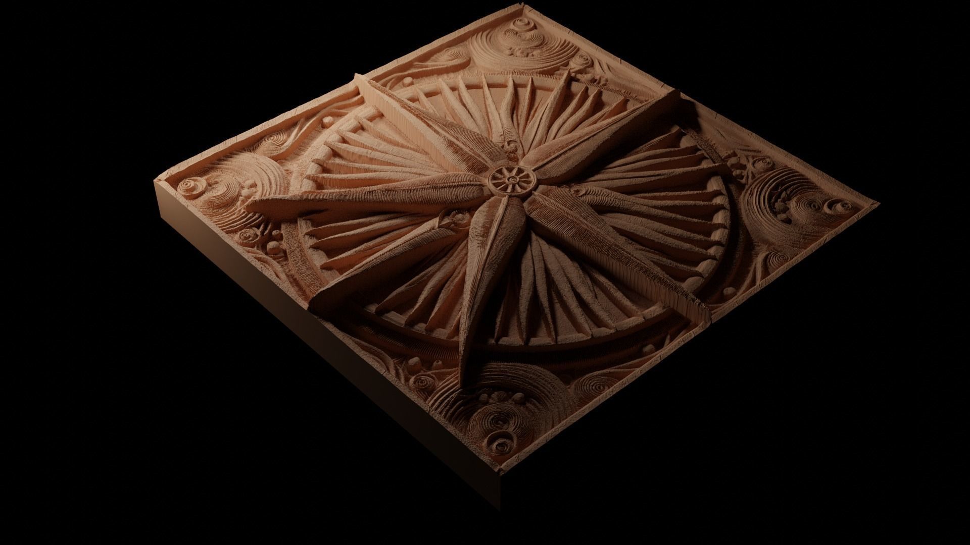 Starfish CNC 3d Print High Relief Sand Casting 3D print model_1