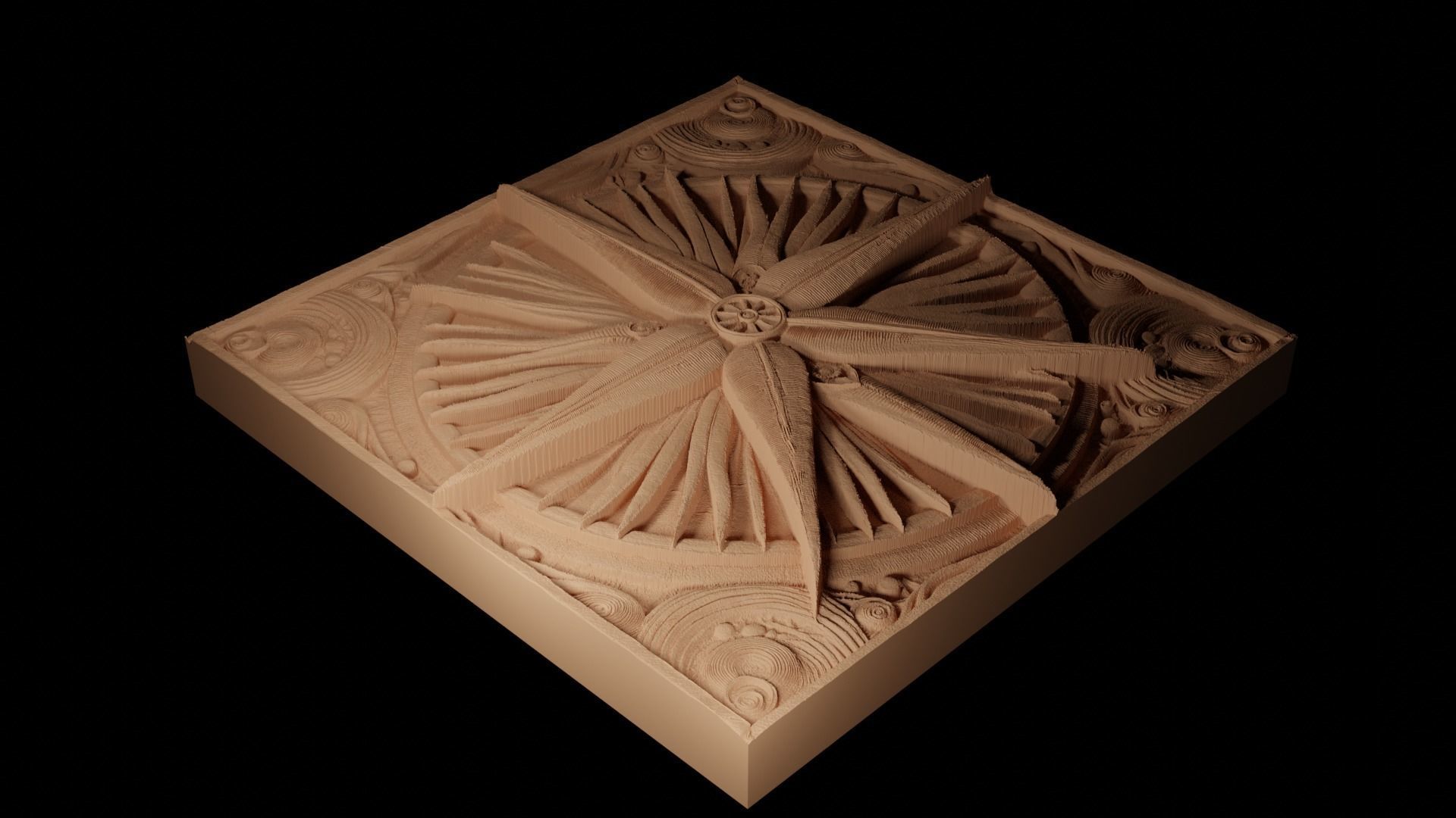 Starfish CNC 3d Print High Relief Sand Casting 3D print model_2