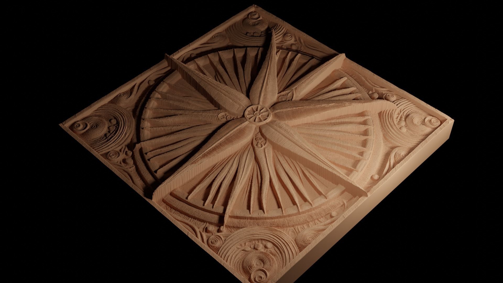 Starfish CNC 3d Print High Relief Sand Casting 3D print model_4
