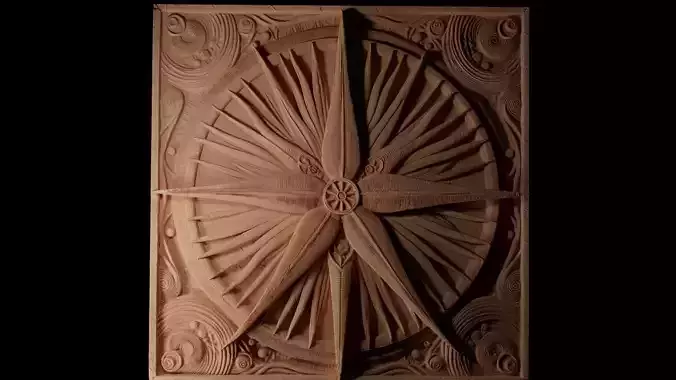 Starfish CNC 3d Print High Relief Sand Casting 3D print model