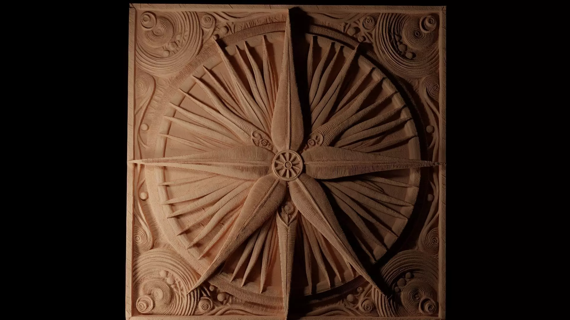 Starfish CNC 3d Print High Relief Sand Casting 3D print model_0