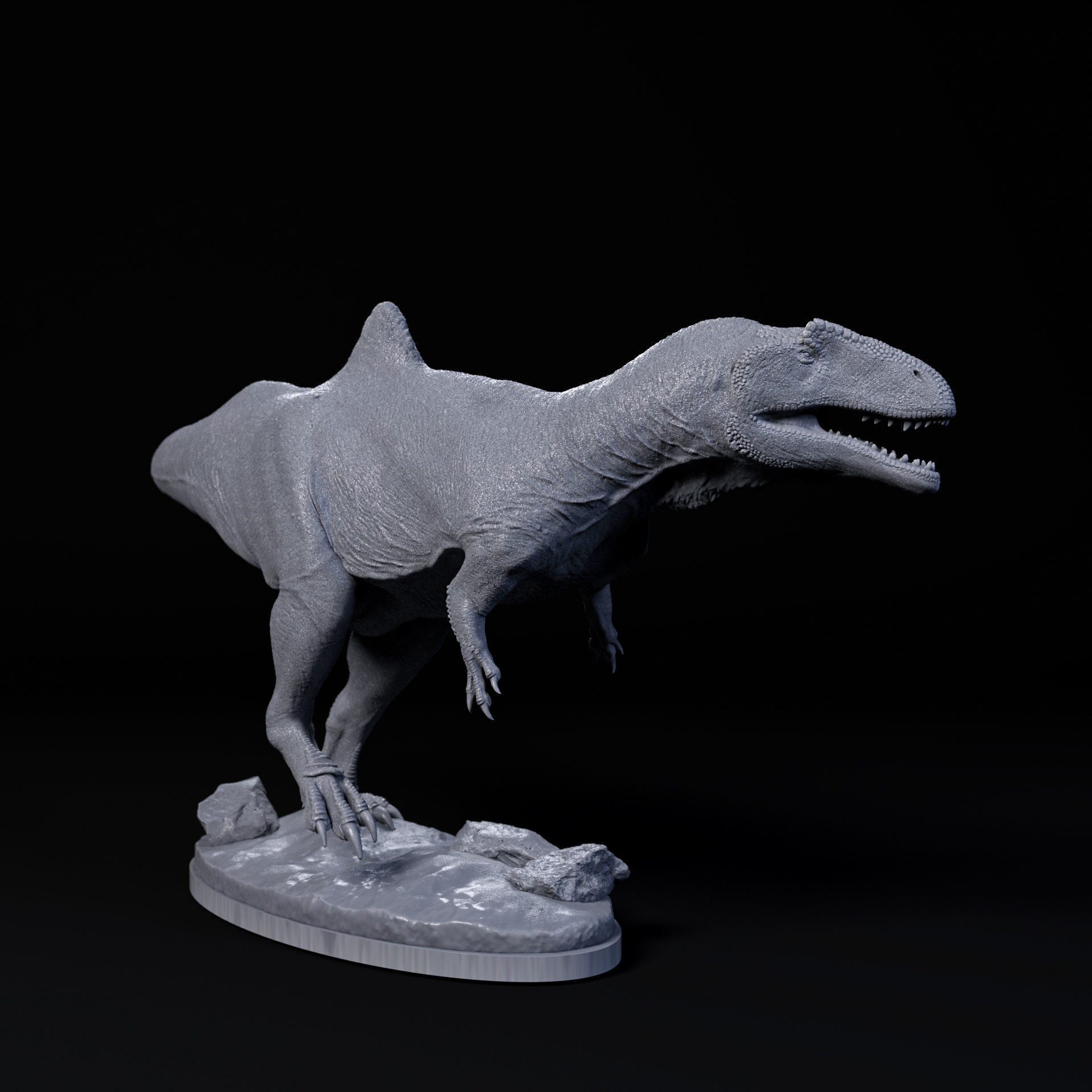 Concavenator walking 1-35 scale pre-supported dinosaur 3D print model_1