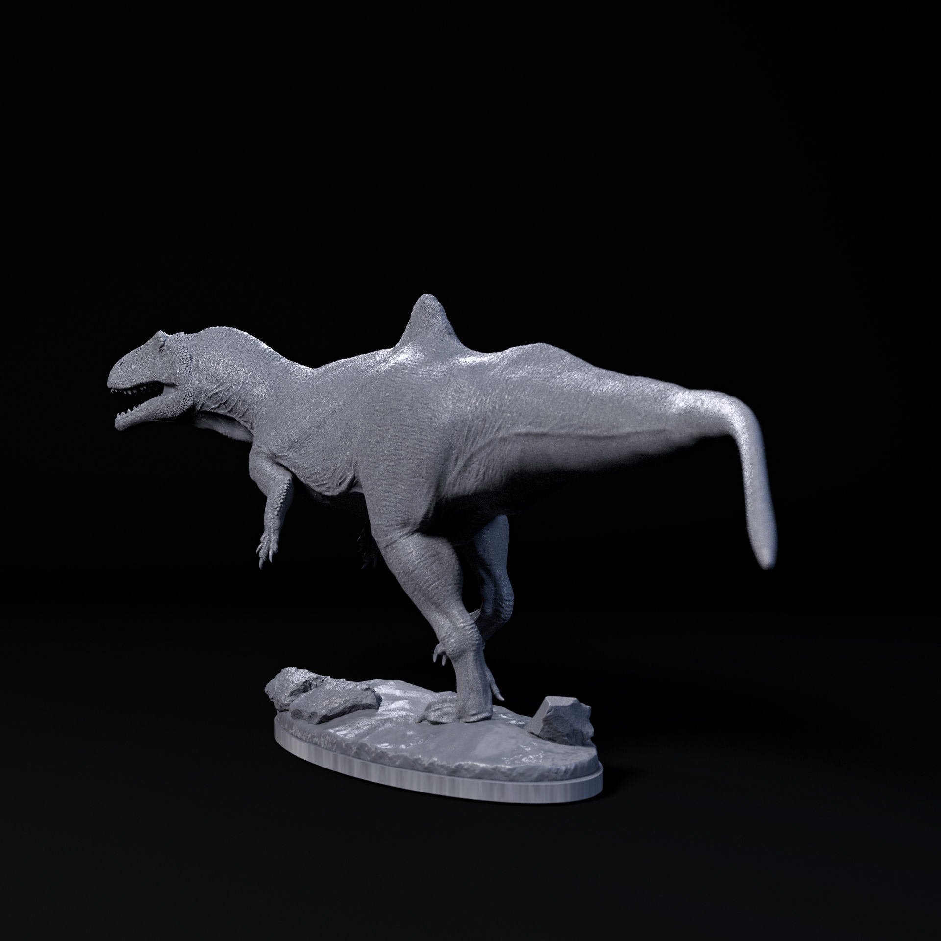Concavenator walking 1-35 scale pre-supported dinosaur 3D print model_2