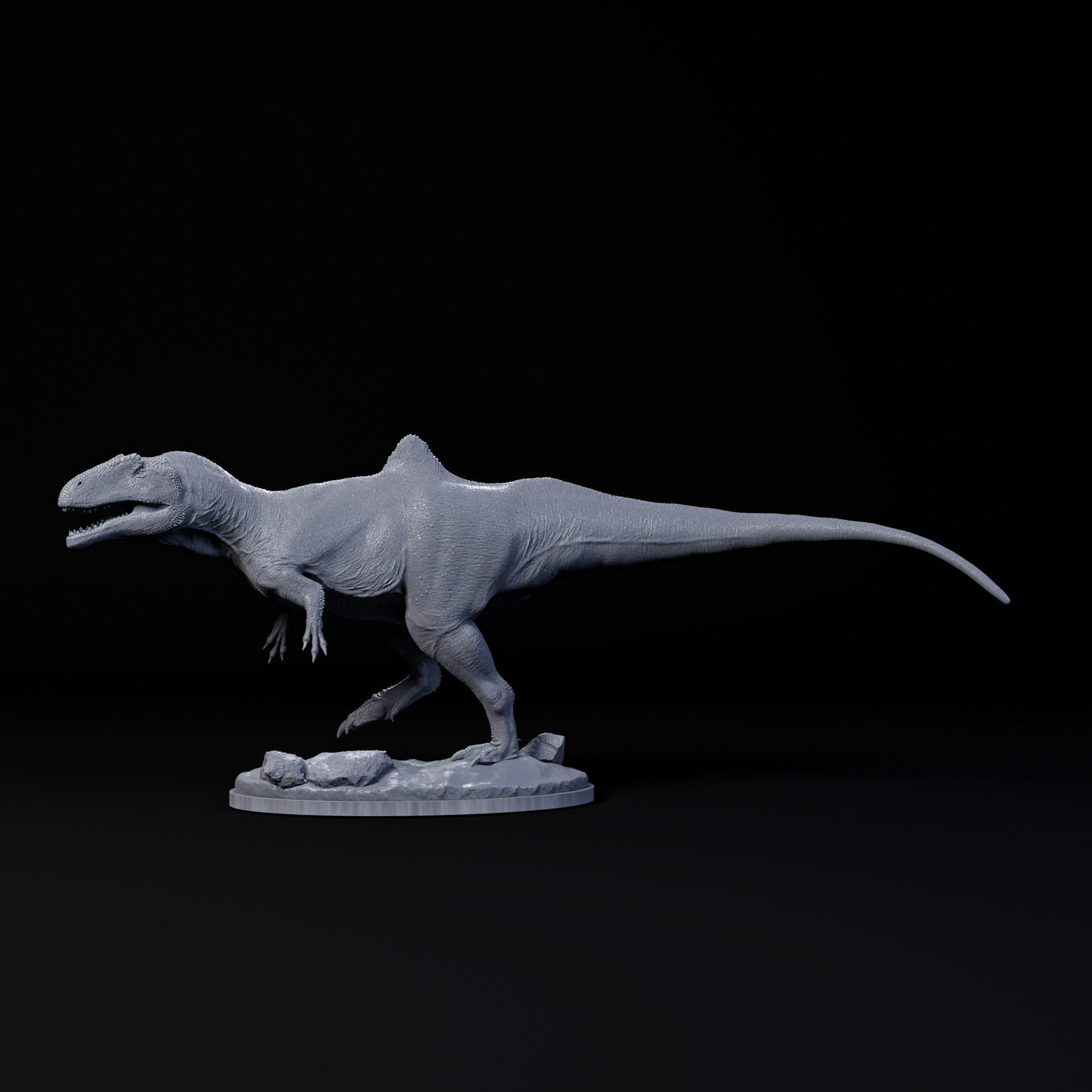 Concavenator walking 1-35 scale pre-supported dinosaur 3D print model_3