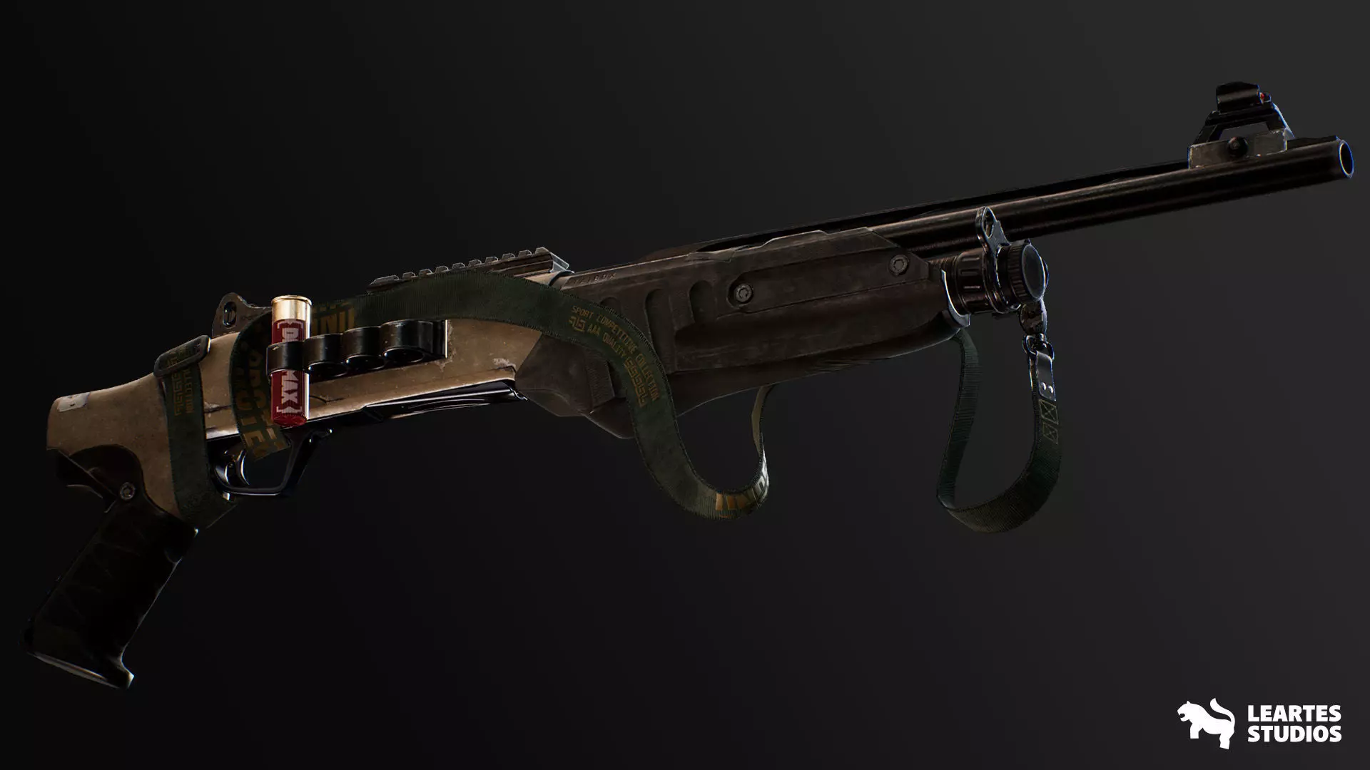 Modern Shotguns Vol 1 Low-poly 3D model