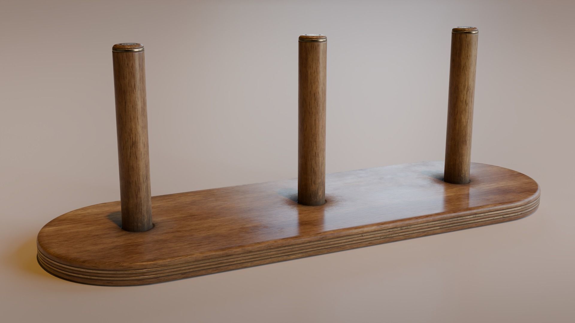 Tower of Hanoi Low-poly 3D model_6