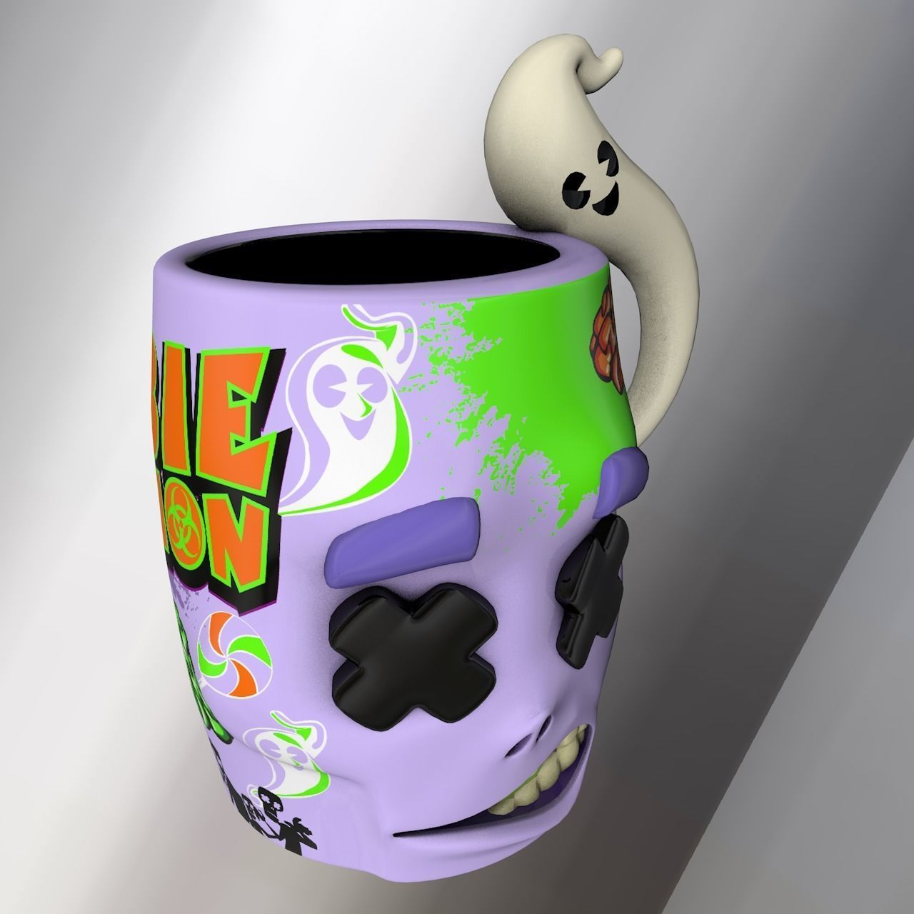 Halloween Mugs 3D model_22