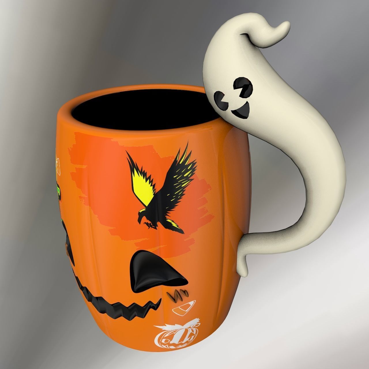 Halloween Mugs 3D model_5