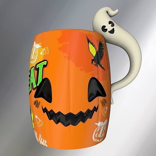 Halloween Mugs 3D model