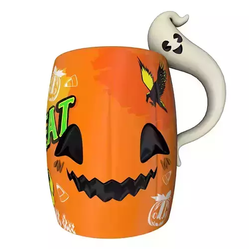 Halloween Mugs 3D model